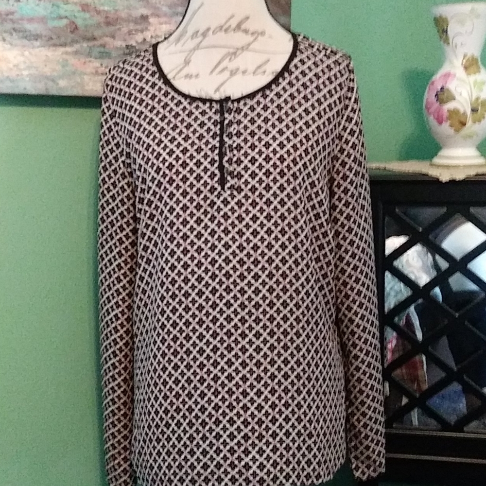 41 Hawthorne Floral Patterned Blouse Size XL